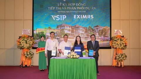 EXIMRS và VSIP Hải Phòng ký kết, mở lối sống mới bứt phá