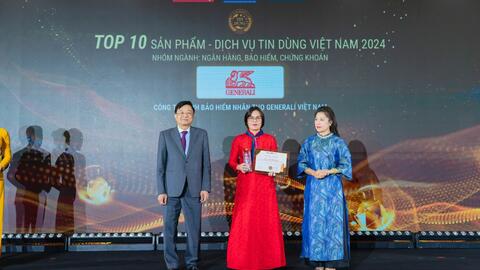 Generali Việt Nam được vinh danh Top 10 Sản phẩm – Dịch vụ tin dùng Việt Nam 2024
