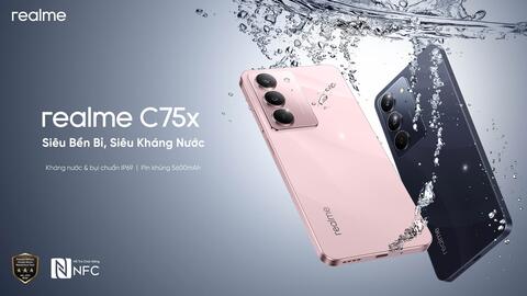 realme Việt Nam ra mắt C75x xứng danh “bậc thầy kháng nước” với giá chỉ từ 4,69 triệu đồng