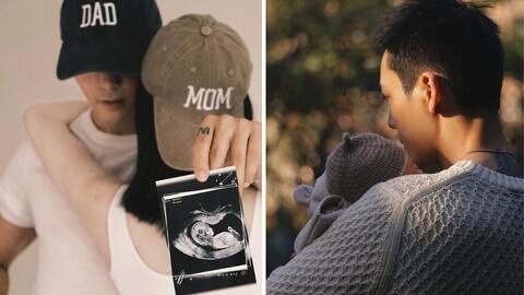 Trần Vỹ Đình và Hà Tuệ lần đầu xuất hiện cùng nhau sau khi có con