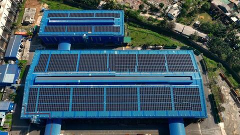 Thép Hòa Phát Dung Quất khởi công dự án điện mặt trời áp mái nhà xưởng lớn nhất Việt Nam