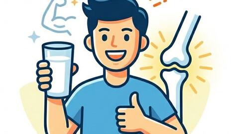 Uống sữa mỗi ngày giúp xương chắc khỏe theo thời gian