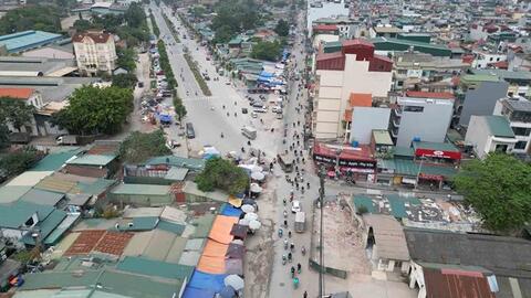 Phường Vĩnh Hưng vận động hộ dân còn lại giao đất để mở rộng đường Lĩnh Nam