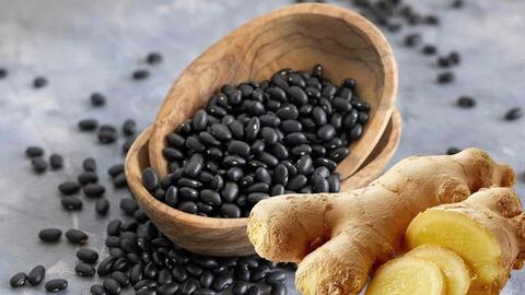 Tác dụng bất ngờ của nước đậu đen rang với gừng