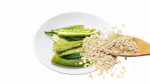 Đậu bắp kết hợp với yến mạch hỗ trợ đường huyết ổn định