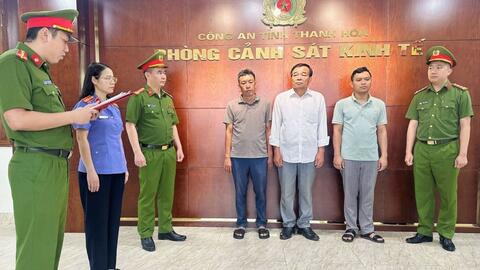 Bắt tạm giam nguyên Chủ tịch UBND xã và 2 Giám đốc công ty ở Thanh Hóa