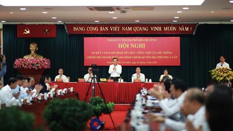 TPHCM vận hành mô hình chính quyền 2 cấp, hồ sơ đúng hạn đạt trên 99,5%