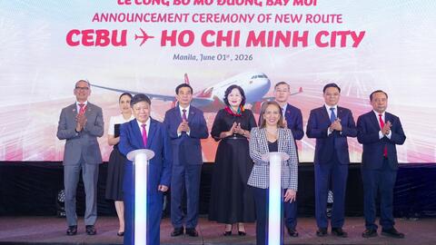 Vietjet mở đường bay thẳng TP. Hồ Chí Minh – Cebu, tăng cường kết nối chiến lược giữa Việt Nam và Philippines
