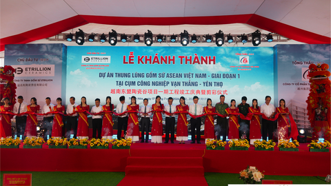 Thanh Hóa khánh thành giai đoạn I dự án gốm sứ xuất khẩu 200 triệu USD
