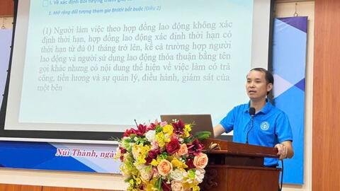 Công đoàn xã Núi Thành, Đà Nẵng đưa chính sách đến gần hơn với người lao động