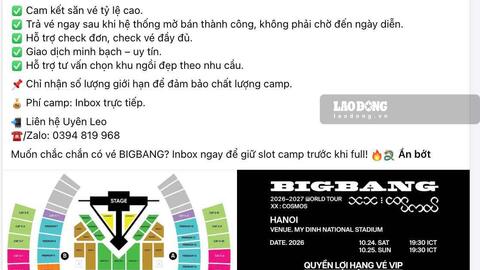 Vé concert Big Bang bị đẩy giá lên cao, phe vé hoạt động mạnh trước ngày mở bán