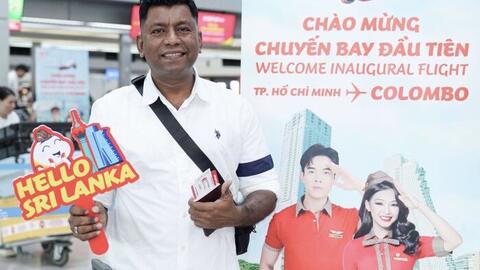 Vietjet khai trương đường bay thẳng Colombo - TP.HCM, mở lối đến đảo quốc Sri Lanka