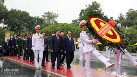 Lãnh đạo Đảng, Nhà nước vào Lăng viếng Chủ tịch Hồ Chí Minh dịp Quốc khánh 2.9