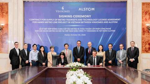 Vingroup và Alstom hợp tác công nghệ để phát triển tuyến đường sắt đô thị Hà Nội thế hệ mới