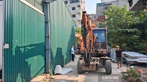 Hà Nội cưỡng chế công trình lấn chiếm đất công ở Thanh Liệt
