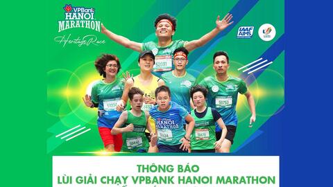 VPBank thông báo lùi giải chạy VPBank Hanoi Marathon – Hành trình di sản 2021 sang tháng 10/2022