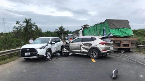 Tai nạn liên hoàn tại đường dẫn hầm Hải Vân, 1 người tử vong