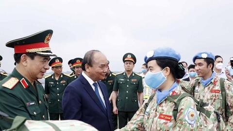 Dược phẩm MEBIPHAR trao tặng thuốc, vật tư y tế cho đoàn chiến quân y làm nhiệm vụ gìn giữ hòa bình Liên Hợp Quốc