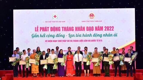Phát động Tháng Nhân đạo năm 2022 với chủ đề “gắn kết cộng đồng- lan tỏa hành động nhân ái”