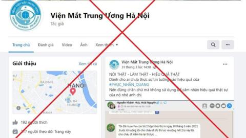 Cảnh báo chiêu lừa đảo giả danh Bệnh viện Mắt Trung ương chữa bệnh miễn phí