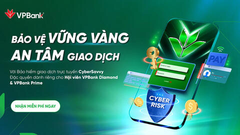 ​VPBank tri ân khách hàng với gói Bảo hiểm giao dịch trực tuyến, quyền lợi chi trả đến 300 triệu đồng/khách hàng