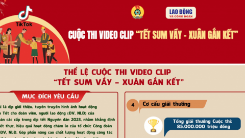 [Infographic] Cuộc thi video clip “Tết Sum vầy - Xuân gắn kết” trên nền tảng mạng xã hội TikTok