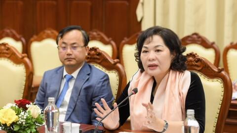 Thống đốc Nguyễn Thị Hồng tiếp Phó Tổng Giám đốc Quỹ Tiền tệ Quốc tế