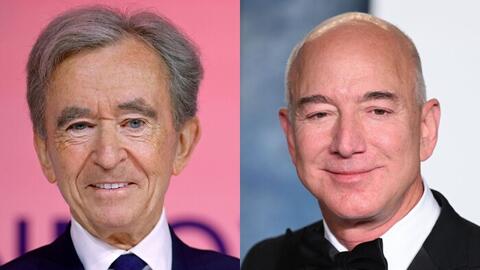 Ông trùm hàng xa xỉ Bernard Arnault mất ngôi giàu thứ hai thế giới vào tay Jeff Bezos