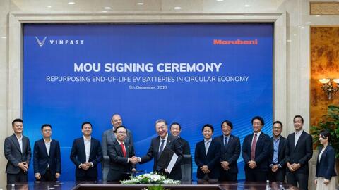 Ông Phạm Nhật Quân Anh nói về tái sử dụng pin điện của VinFast