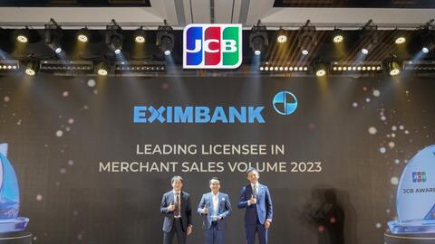 Eximbank được vinh danh giải thưởng danh giá của JCB