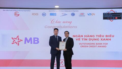 MB được vinh danh "Ngân hàng Việt Nam tiêu biểu 2024"