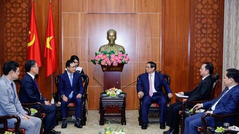Thủ tướng Phạm Minh Chính tiếp 3 nhà đầu tư lớn tại Bắc Ninh