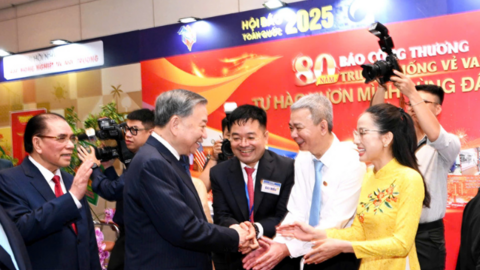 Tổng Bí thư Tô Lâm động viên người làm báo ngành Công Thương