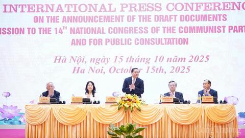Họp báo quốc tế công bố dự thảo văn kiện trình Đại hội XIV của Đảng