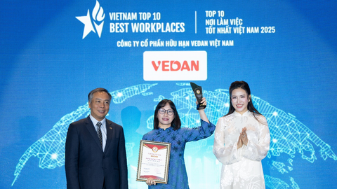 Vedan Việt Nam: Top 10 nơi làm việc tốt nhất Việt Nam 2025 ngành thực phẩm - đồ uống