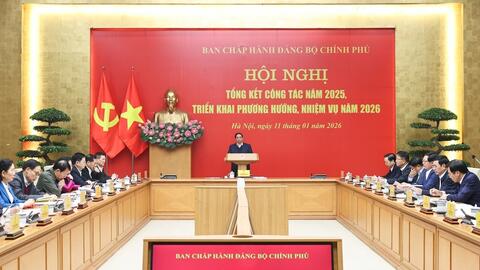 Đảng ủy Chính phủ đặt mục tiêu tăng trưởng GDP năm 2026 từ 10% trở lên