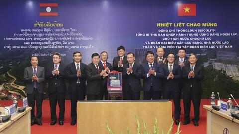 Hợp tác Việt - Lào: Đột phá công nghiệp, bứt tốc năng lượng xanh
