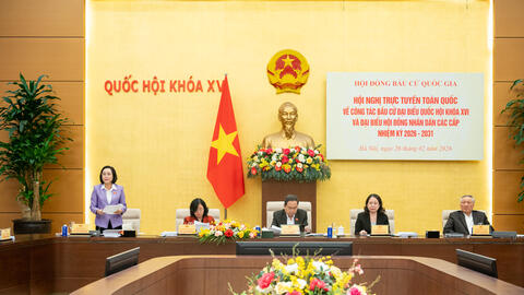 Khai mạc hội nghị trực tuyến toàn quốc triển khai công tác bầu cử