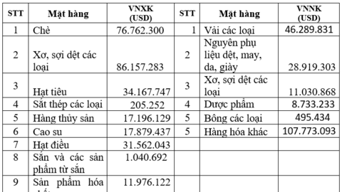 Xuất khẩu hàng hóa Việt Nam sang Pakistan tăng 19%