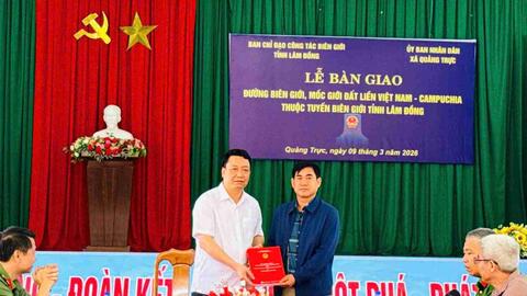 Bàn giao đường biên giới theo địa giới hành chính mới tại Lâm Đồng
