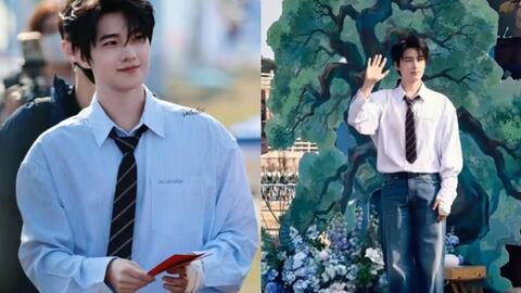 Dương Dương gây chú ý với tay băng bó khi khai máy Bất nhượng giang sơn