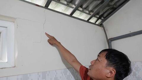 Yêu cầu bồi thường dứt điểm nhà dân bị nứt do thi công Quốc lộ 8A