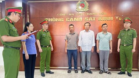 Bắt tạm giam nguyên Chủ tịch UBND xã và 2 Giám đốc công ty ở Thanh Hóa