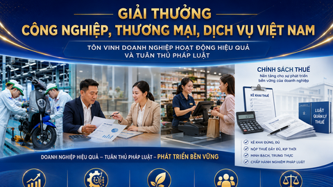 Giải thưởng Công nghiệp, Thương mại, Dịch vụ: Ưu tiên doanh nghiệp tuân thủ chính sách thuế