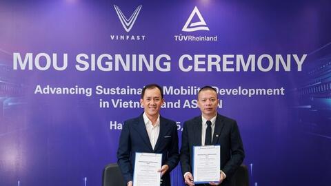 VinFast hợp tác TÜV Rheinland thiết lập chuẩn mực kiểm thử quốc tế ngay tại Việt Nam