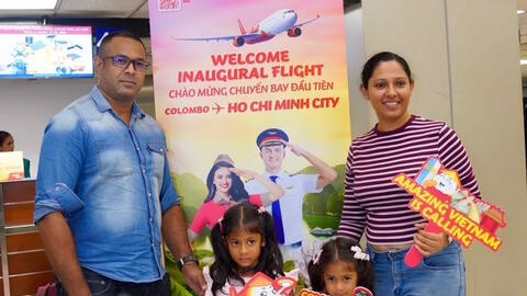 Vietjet khai trương đường bay thẳng Colombo - TP. Hồ Chí Minh, mở lối đến đảo quốc Sri Lanka