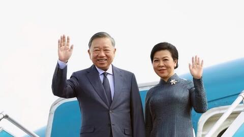 Tổng Bí thư, Chủ tịch nước Tô Lâm và Phu nhân lên đường thăm Nga, Pháp