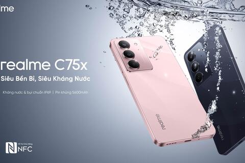 realme Việt Nam ra mắt C75x xứng danh “bậc thầy kháng nước” với giá chỉ từ 4,69 triệu đồng