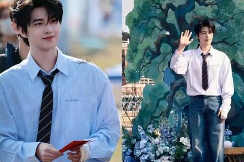 Dương Dương gây chú ý với tay băng bó khi khai máy Bất nhượng giang sơn