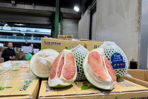 Thông quan lô bưởi tươi đầu tiên bằng đường hàng không vào Australia